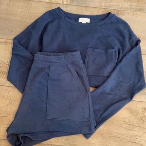 Two piece matching lounge set